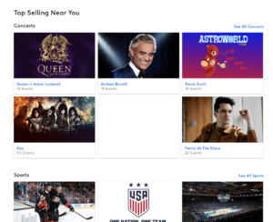 Ticketmaster home