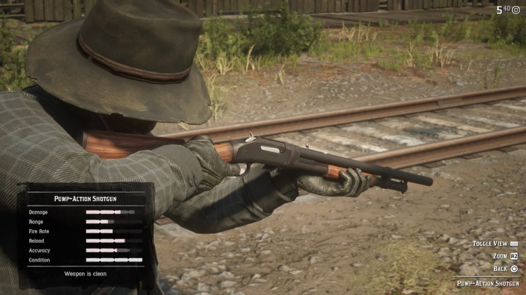 red dead 2 pump shotgun