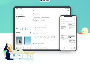 grid diary journaling app