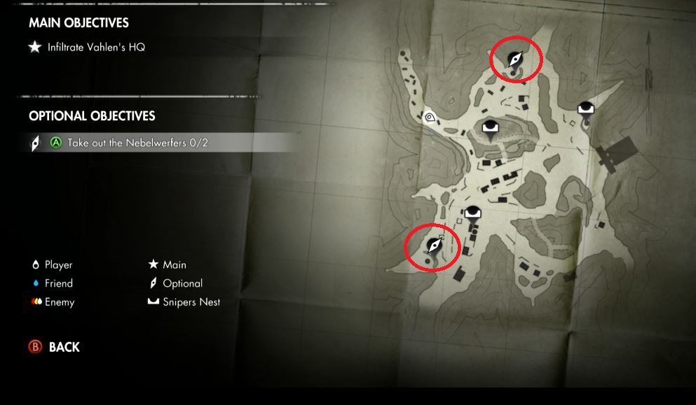 Sniper Elite 3 map and objectives
