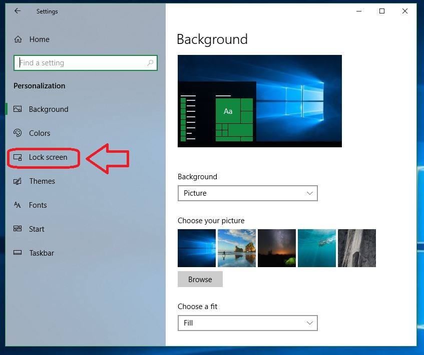 Windows 10 Personalization