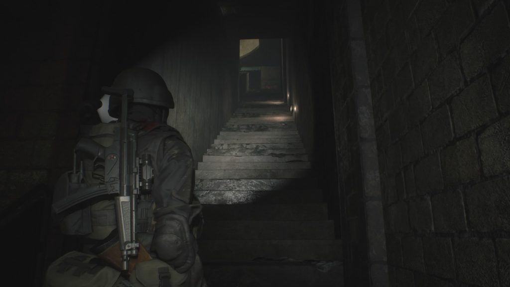 resident evil 2 hunk 4th survivor stairs route