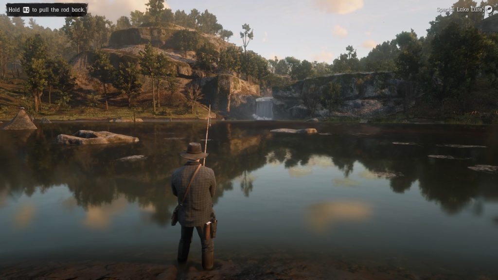 red dead redemption 2 fishing guide lake