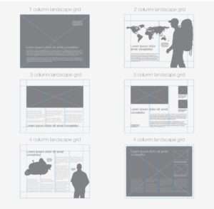 different grid layouts web design