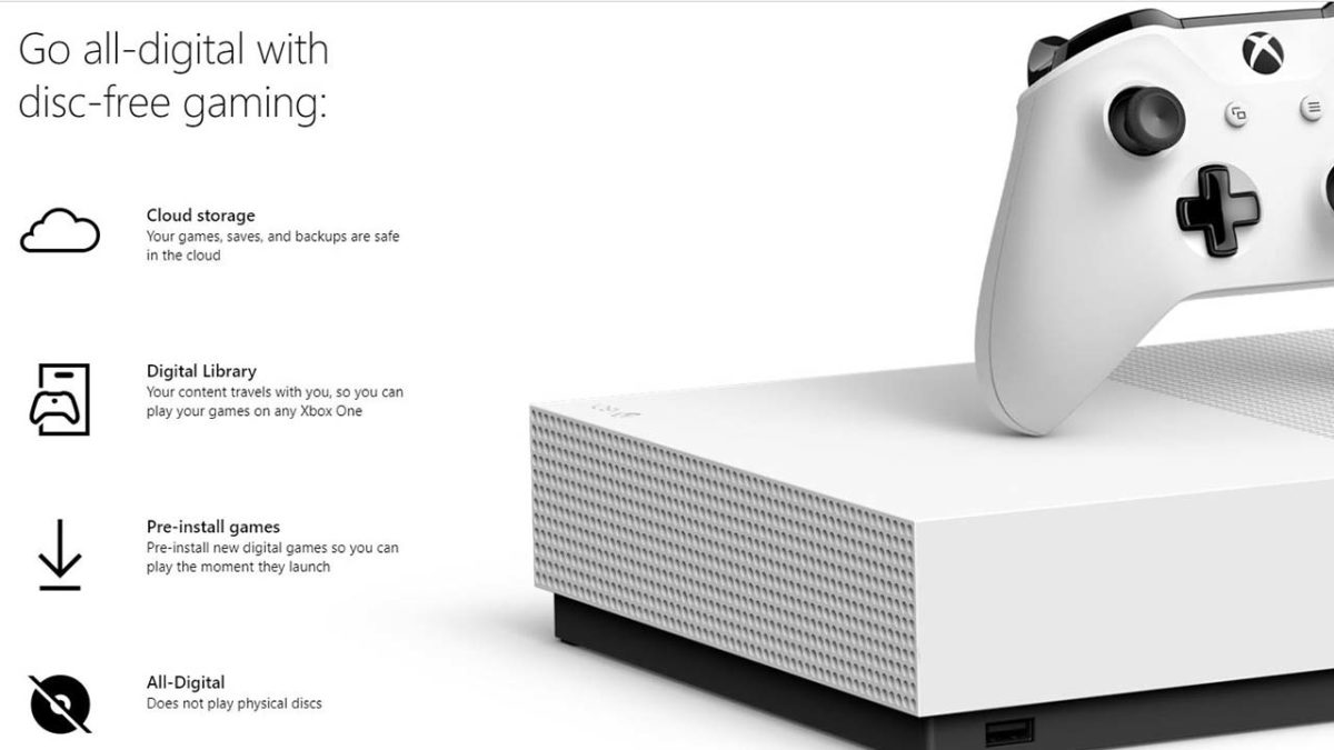 All digital xbox