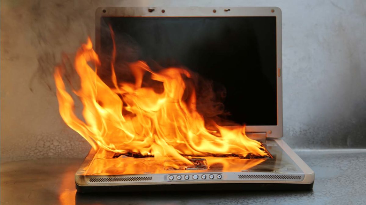 Overheating computer