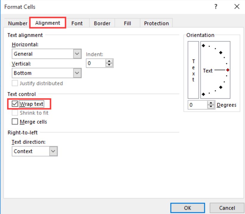 Wrapping text is a solid solution for bloated cells