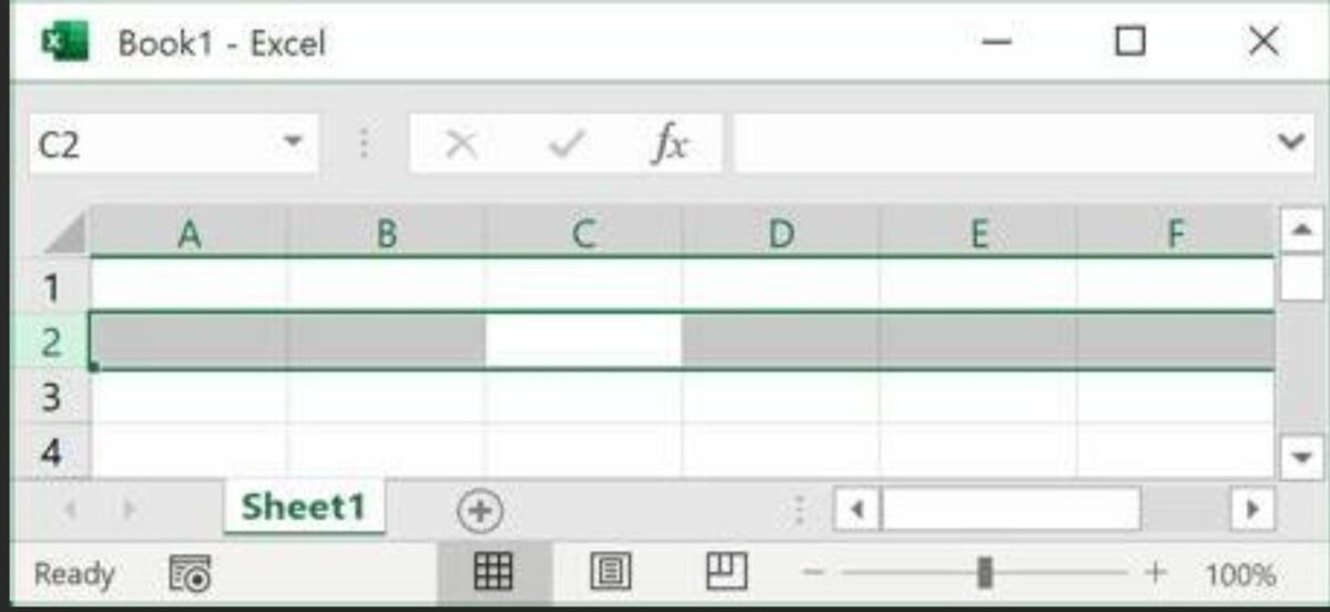 You know which row is selected thanks to the green box on the left