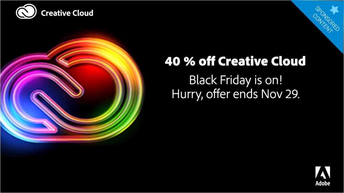 An astounding Black Friday deal on Adobe Creative Cloud services
