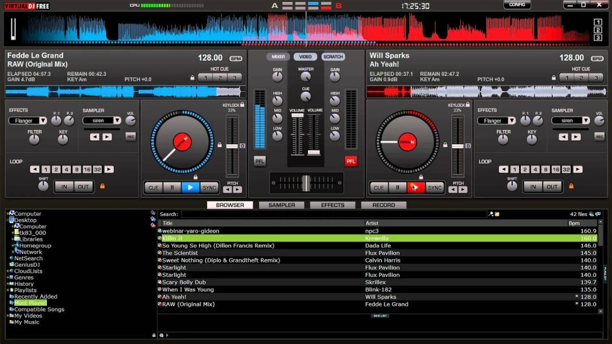 VirtualDJ to start mixing music