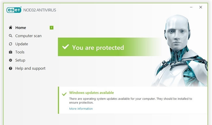 ESET-antivirus-interface