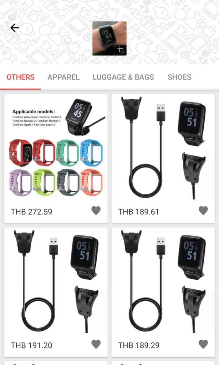 AliExpress camera search