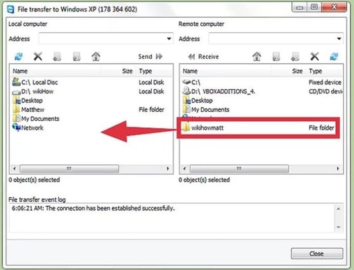 TeamViewer file transfer