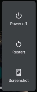 Android power menu