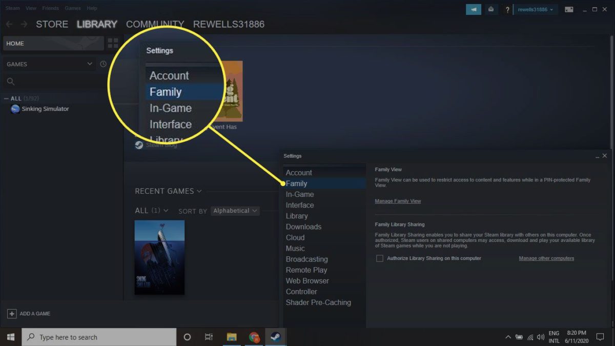 How to Share Games on Steam