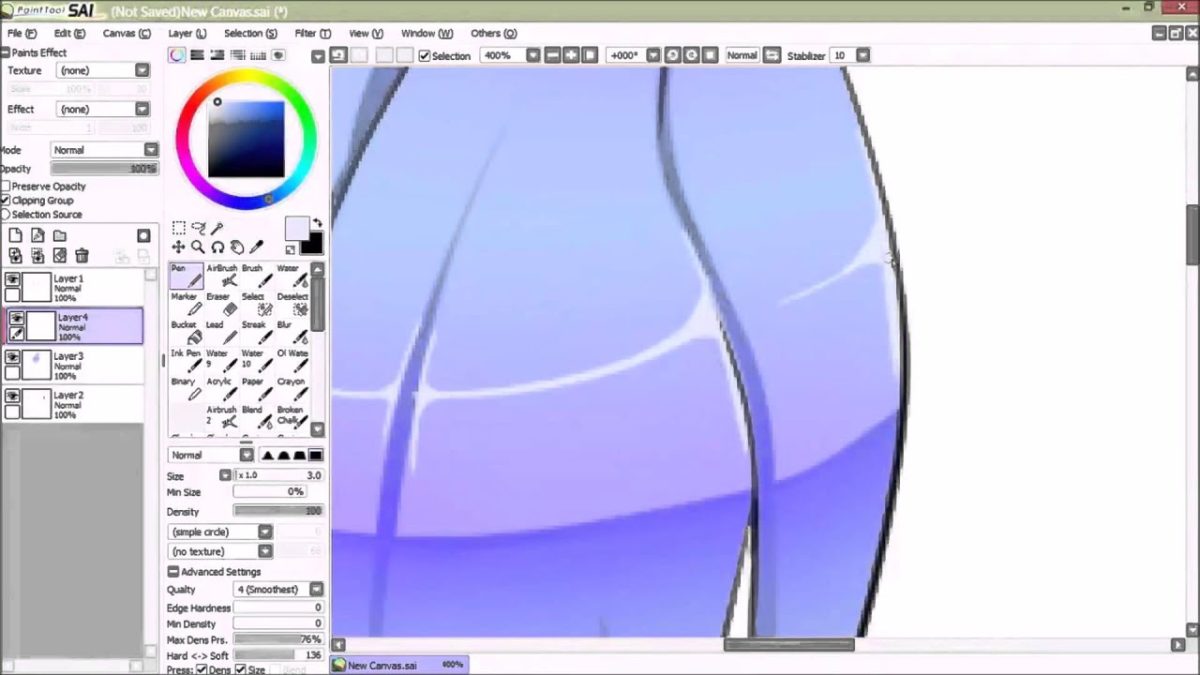 How to Refine the Magic Wand Lines in PaintTool SAI in 3 Easy Steps
