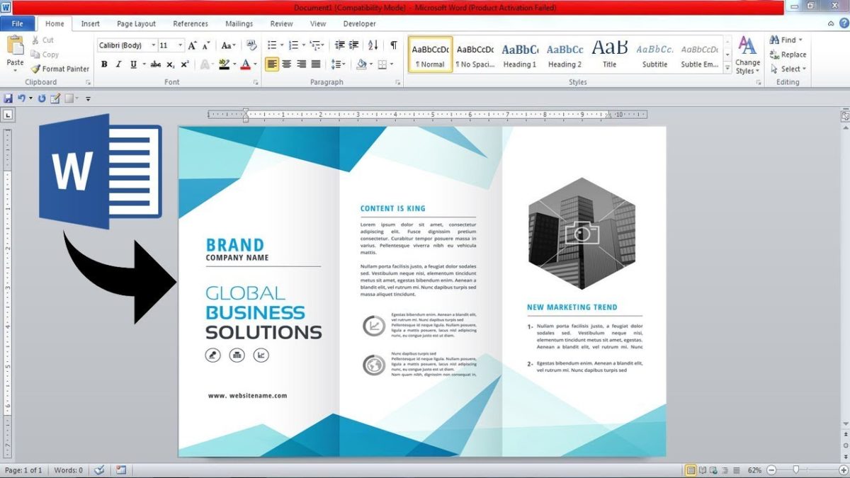 How to Create a Brochure From a Template in Microsoft Word in 5 Easy Steps