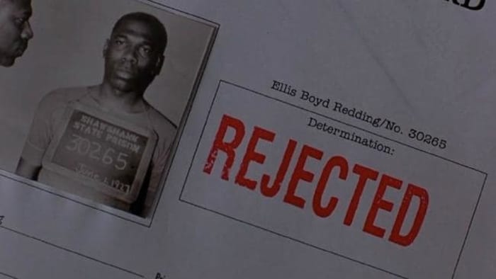 Shawshank parole card Alfonso Freeman