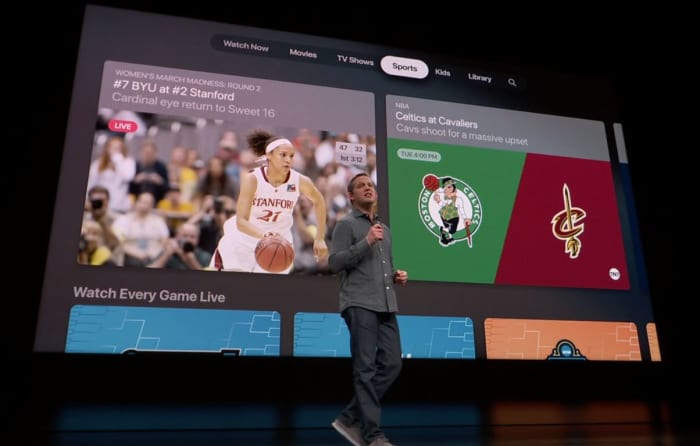 Apple TV tabs