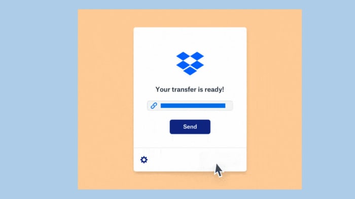Dropbox Transfer complete