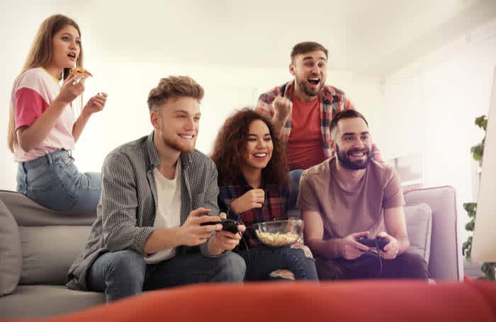 Happy gamers