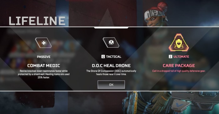 Apex Legends Lifeline abilities