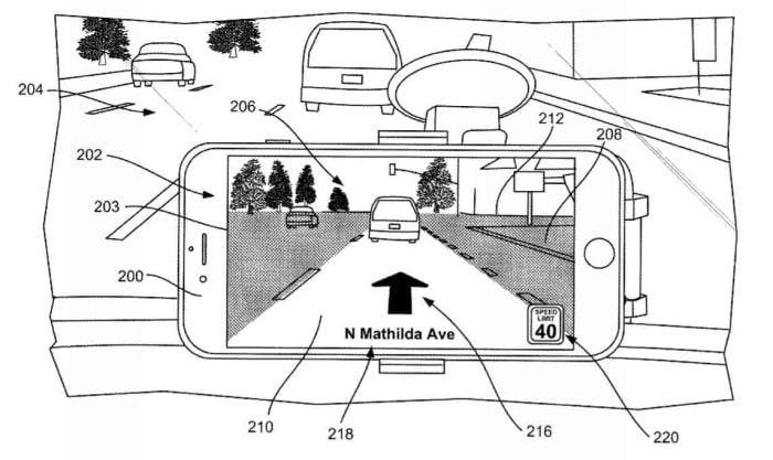 Apple Maps AR patent