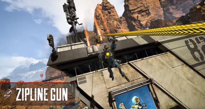 Apex Legends Pathfinder zipline gun ultimate