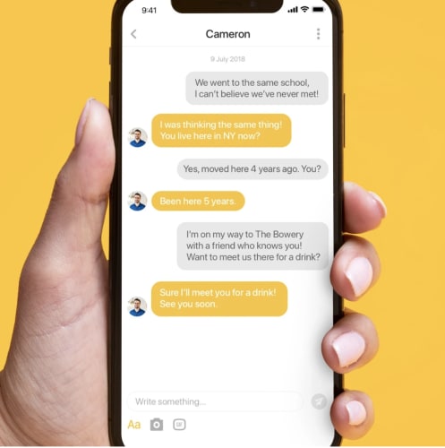 bumble chat screen