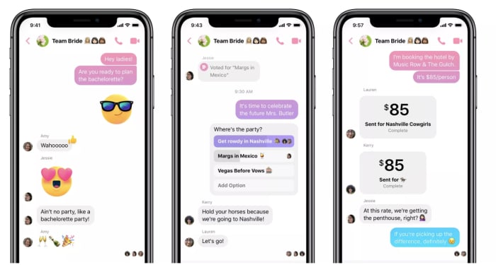 send payment facebook fb messenger send payments