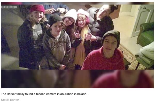 barker family airbnb camera