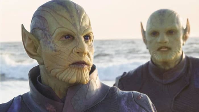 "Captain Marvel" Skrulls Talos beach