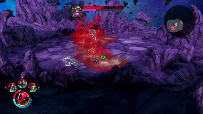 Marvel Ultimate Alliance 3 Thanos fight