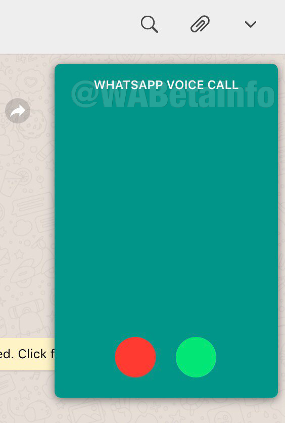 WhatsApp voice calls on desktop