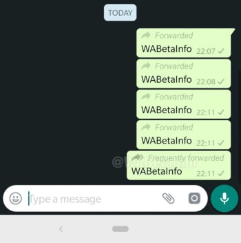New frequently forwarded update for whatsapp