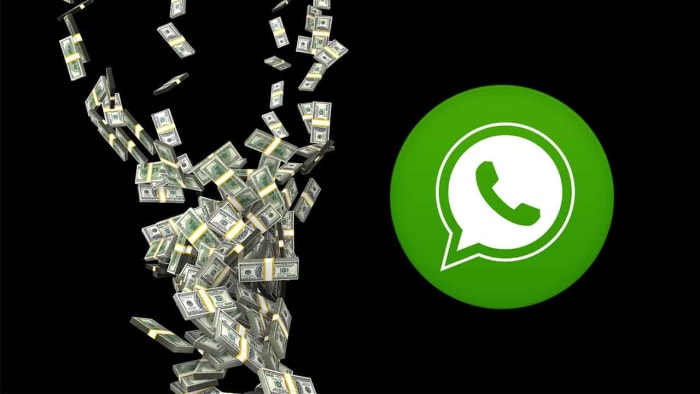 Loads of cash and WhatsApp
