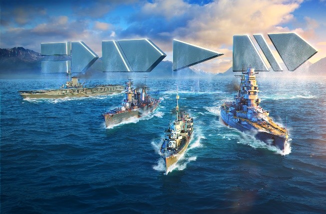 5) You can choose from four types among more than 400 warships available