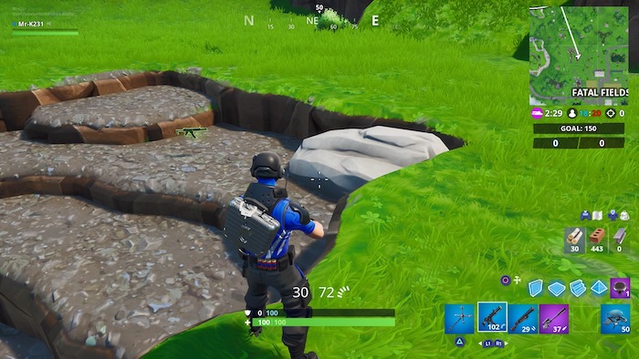 fortnite treasure hunt fatal fields treasure
