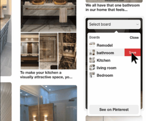 Pinterest integration with AMP for Gmail