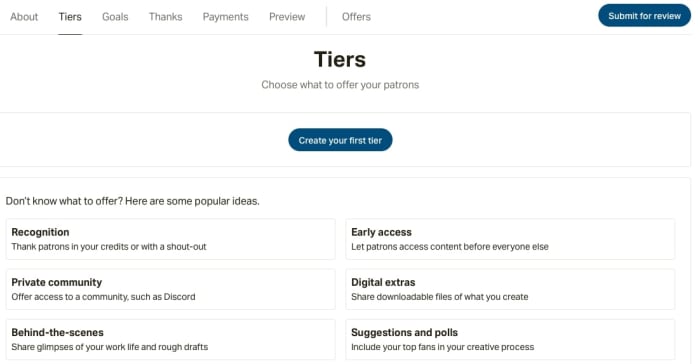Tiers