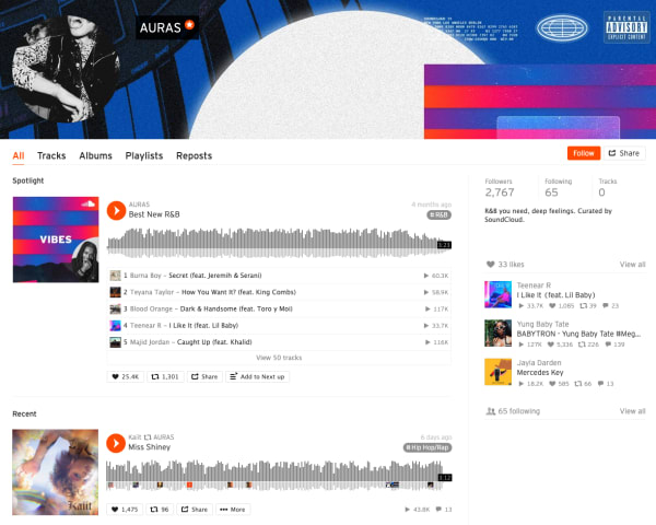 Soundcloud communities