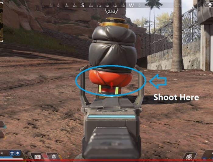 Apex Legends Caustic Nox Gas Trap red