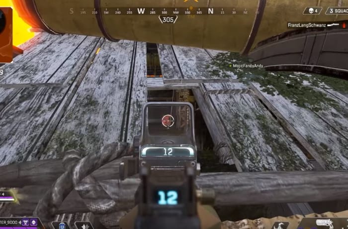 Apex Legends shoot through roof