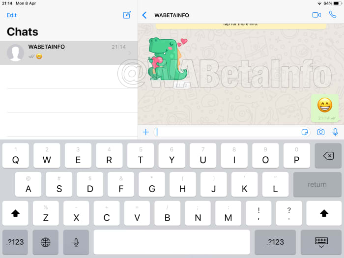 new WhatsApp ipad app