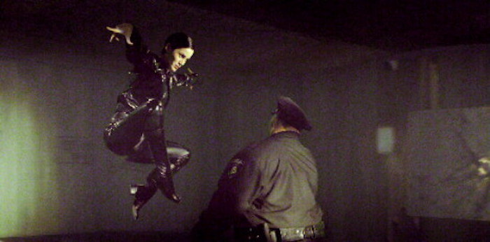 carrie anne moss matrix kick