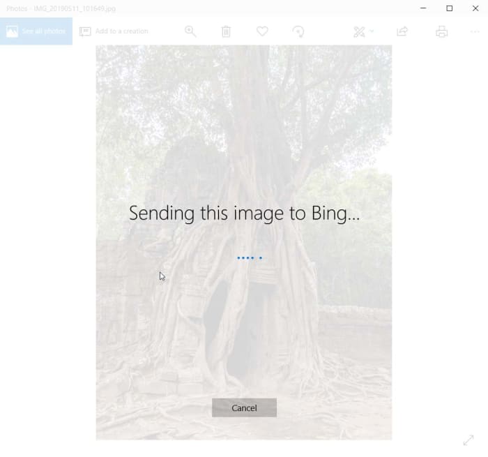 photos to bing search