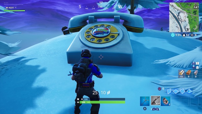 fortnite season 9 week 2 challenges giant phone
