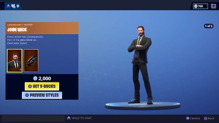 fortnite john wick skin