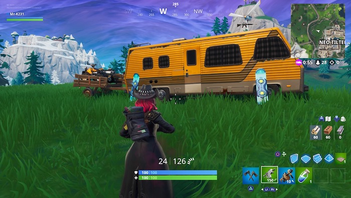 fortnite season 9 week 6 vehicles challenge 