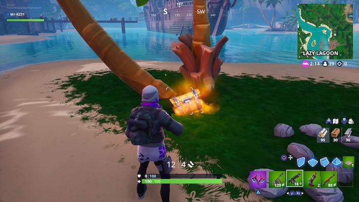 fortnite season 9 week 9 chest search